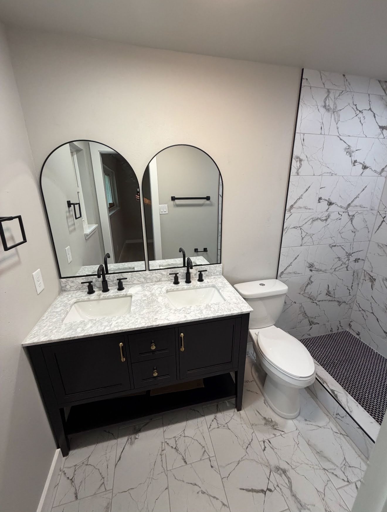 Bathroom after the remodel