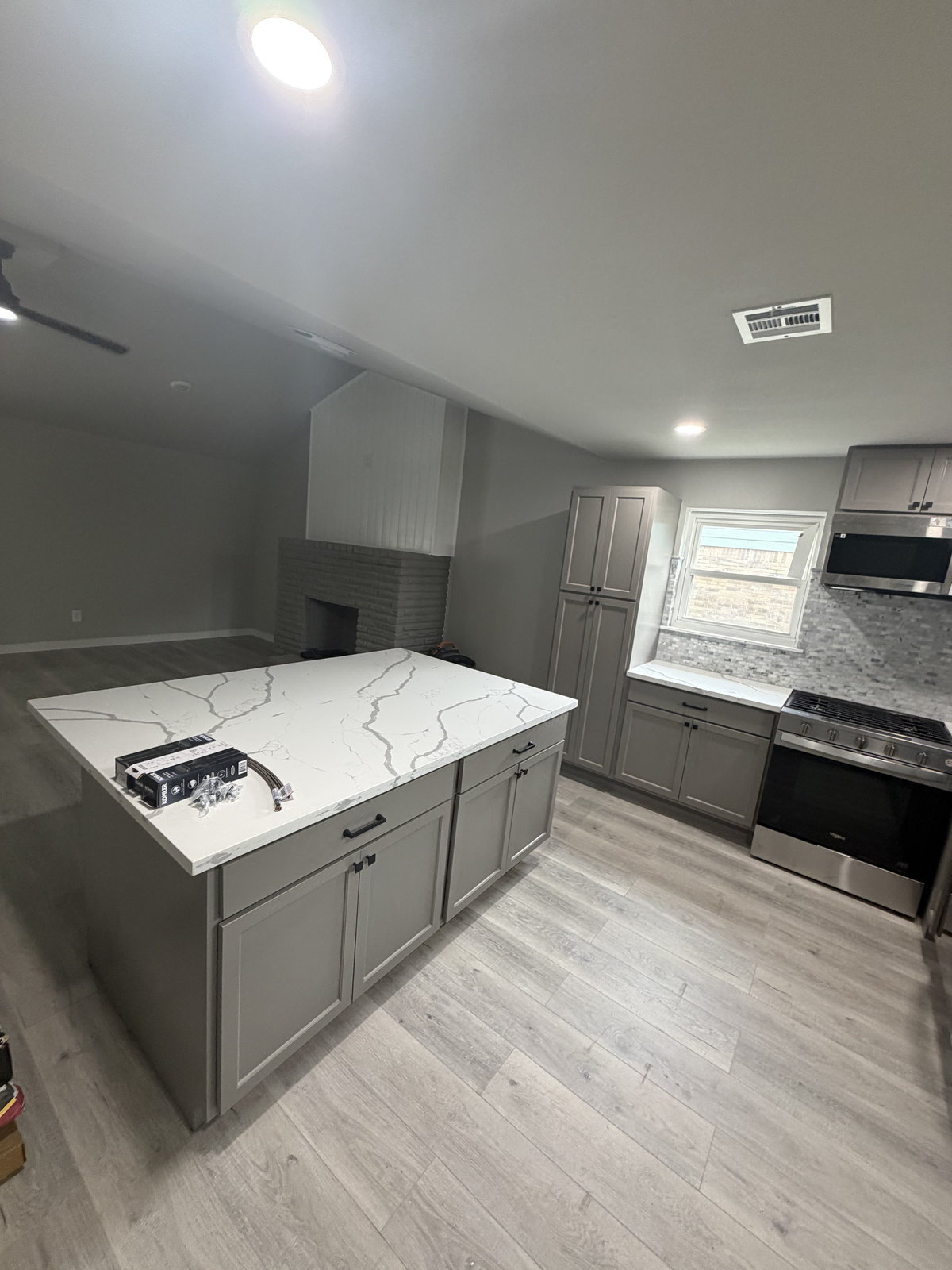 Cousin Charlie's Construction interior project